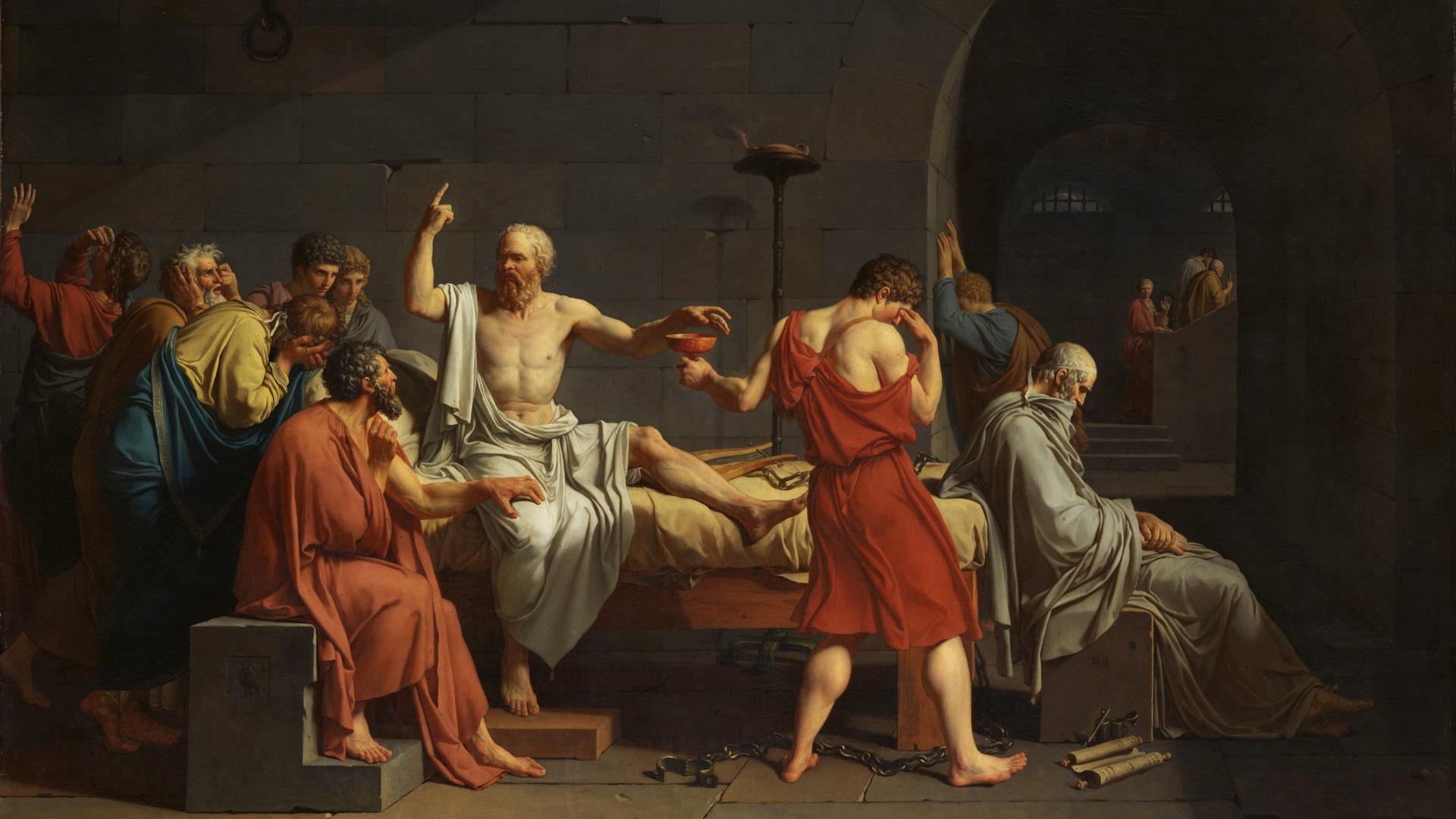 the death of socrates painting